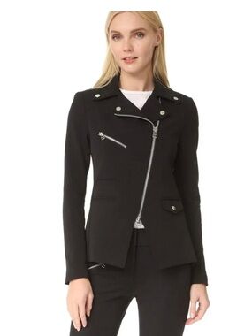 Veronica Beard Hadley Scuba Moto Jacket